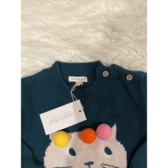 Munich Blue Baby Girl Toddler Infant Child Lot Of 2 Sweater Dresses 18-24 Months - Picture 4 of 10